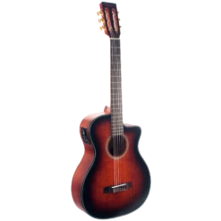 Valencia - VA434CECSB 434 Series 4/4 Size Nylon Acoustic Guitar. Electric/Acoustic. Classic Sunburst