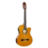 Valencia VC104TCE 4/4 Size Thin Body Electric/acoustic Classical Guitar With Venetian Cutaway. -Musical Instrument Store VC104HTCE right.png