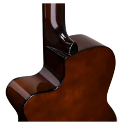Valencia VC104TCE 4/4 Size Thin Body Electric/acoustic Classical Guitar With Venetian Cutaway. 15 Valencia VC104TCE 4/4 Size Thin Body Electric/acoustic Classical Guitar With Venetian Cutaway. -Musical Instrument Store VC104TCE neck heel.png