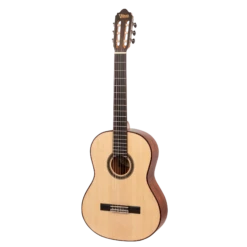 Valencia VC704 4/4 Size Solid Top Classical Guitar. 7 Valencia VC704 4/4 Size Solid Top Classical Guitar. -Musical Instrument Store VC704 left.png