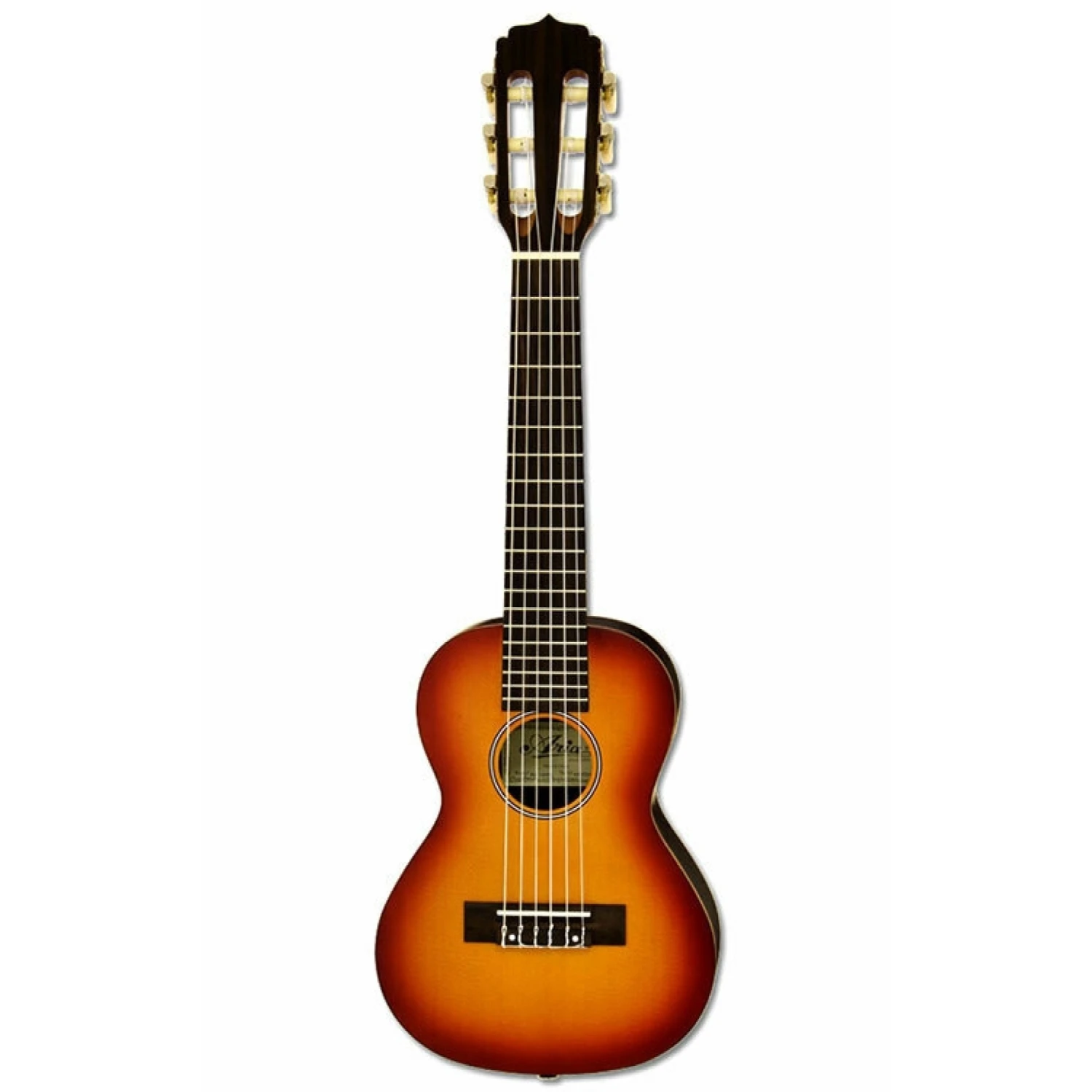 Aria AGU160TS G-Uke Series 6-String Guitalele In Sunburst Spruce Semi-Gloss Finish 3 Aria AGU160TS G-Uke Series 6-String Guitalele In Sunburst Spruce Semi-Gloss Finish