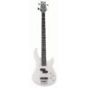 Ashton AB4TW Bass Guitar In Transparent White -Musical Instrument Store ashton ab4tw 1