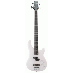 Ashton AB4TW Bass Guitar In Transparent White