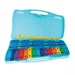 Angel AX25K Glockenspiel 25 Coloured Notes In Blue Case