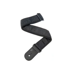 Planet Waves Nylon Woven Guitar Strap Black Satin