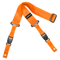 DiMarzio DD2200 2 Inch Nylon Cliplock Strap In Neon Orange