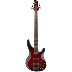 Yamaha TRBX605 5 String Active-Passive Bass Guitar - Dark Red Burst