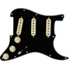 Fender Pre-Wired Strat Pickguard, Tex-Mex SSS, Black 11 Hole PG -Musical Instrument Store fen scratch tex blk