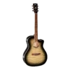 Cort GA-QF Grand Regal Acoustic Guitar - Trans Black Burst -Musical Instrument Store gaqftbb