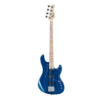 Cort GB74JJ Active/Passive Electric Bass Guitar In Aqua Blue -Musical Instrument Store gb74jjnewmainblue1