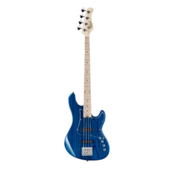 Cort GB74JJ Active/Passive Electric Bass Guitar In Aqua Blue