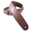 DSL Straps 2.5in Rolled Edge Strap With Buckle - Maroon/Brown -Musical Instrument Store geb25 16 2