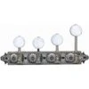 Gotoh 'F' Style Mandolin Machine Heads With Pearloid Buttons In Nickel -Musical Instrument Store gotoh bm538