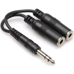 Hosa YPP118 6" TRS To Female TRS Insert Cable