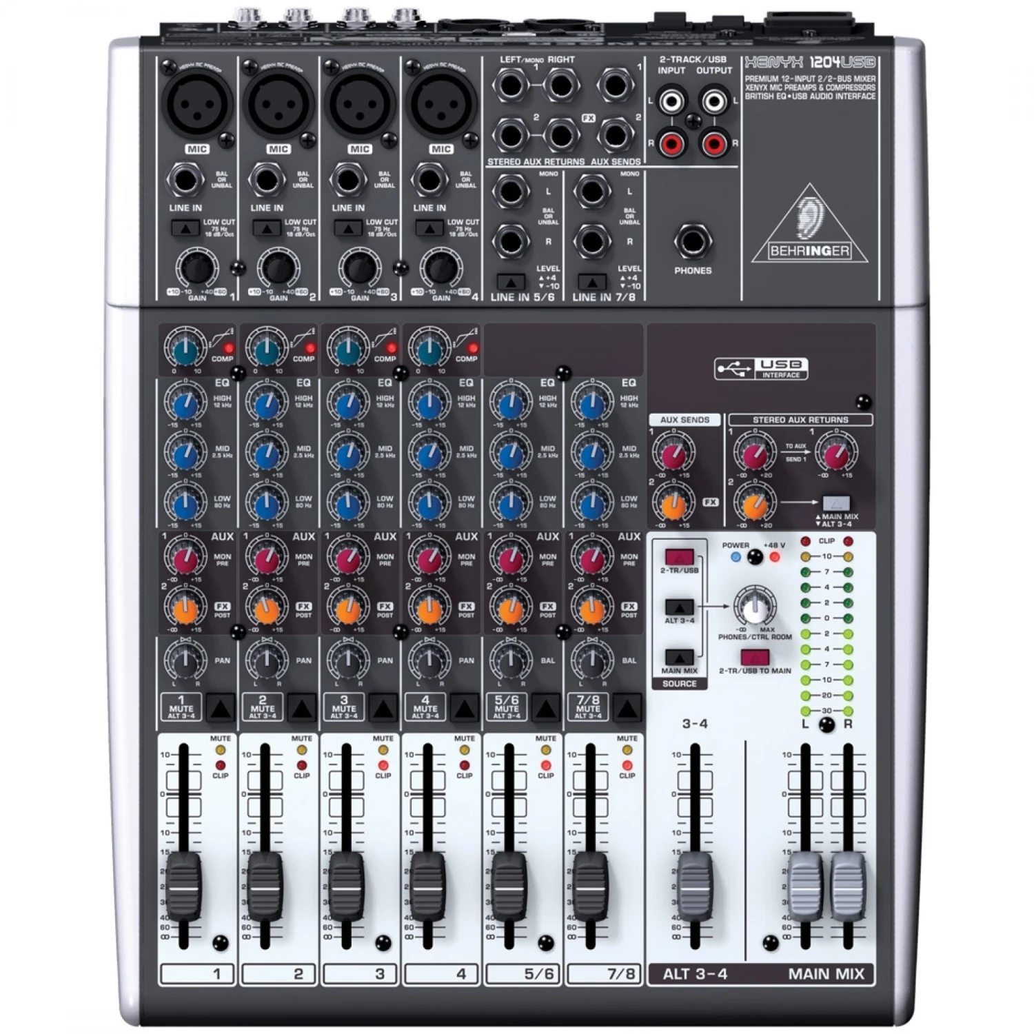 Behringer Xenyx 1204USB Mixer 4 Behringer Xenyx 1204USB Mixer - Image 2