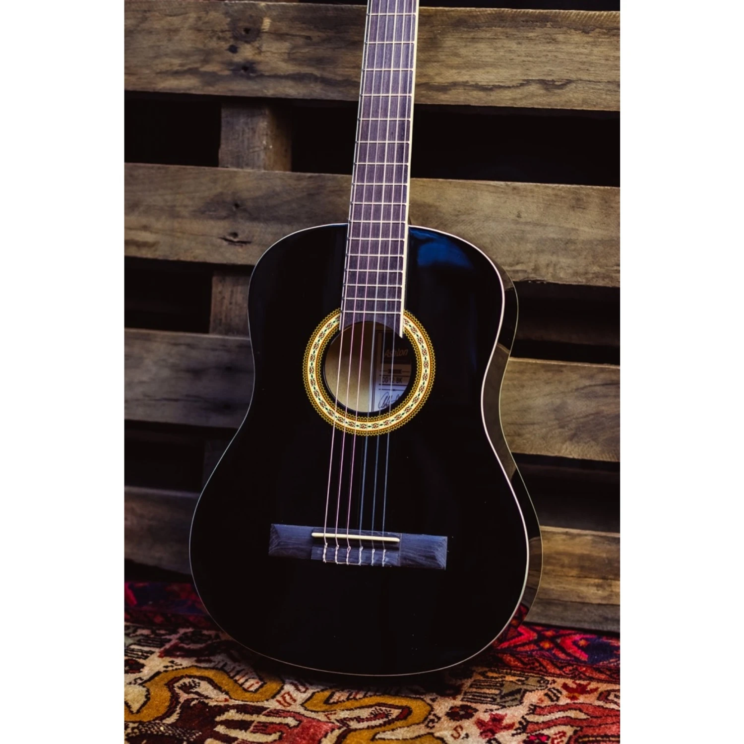 Ashton CG12 1/2 Size Nylon String Guitar Pack Black 4 Ashton CG12 1/2 Size Nylon String Guitar Pack Black - Image 2