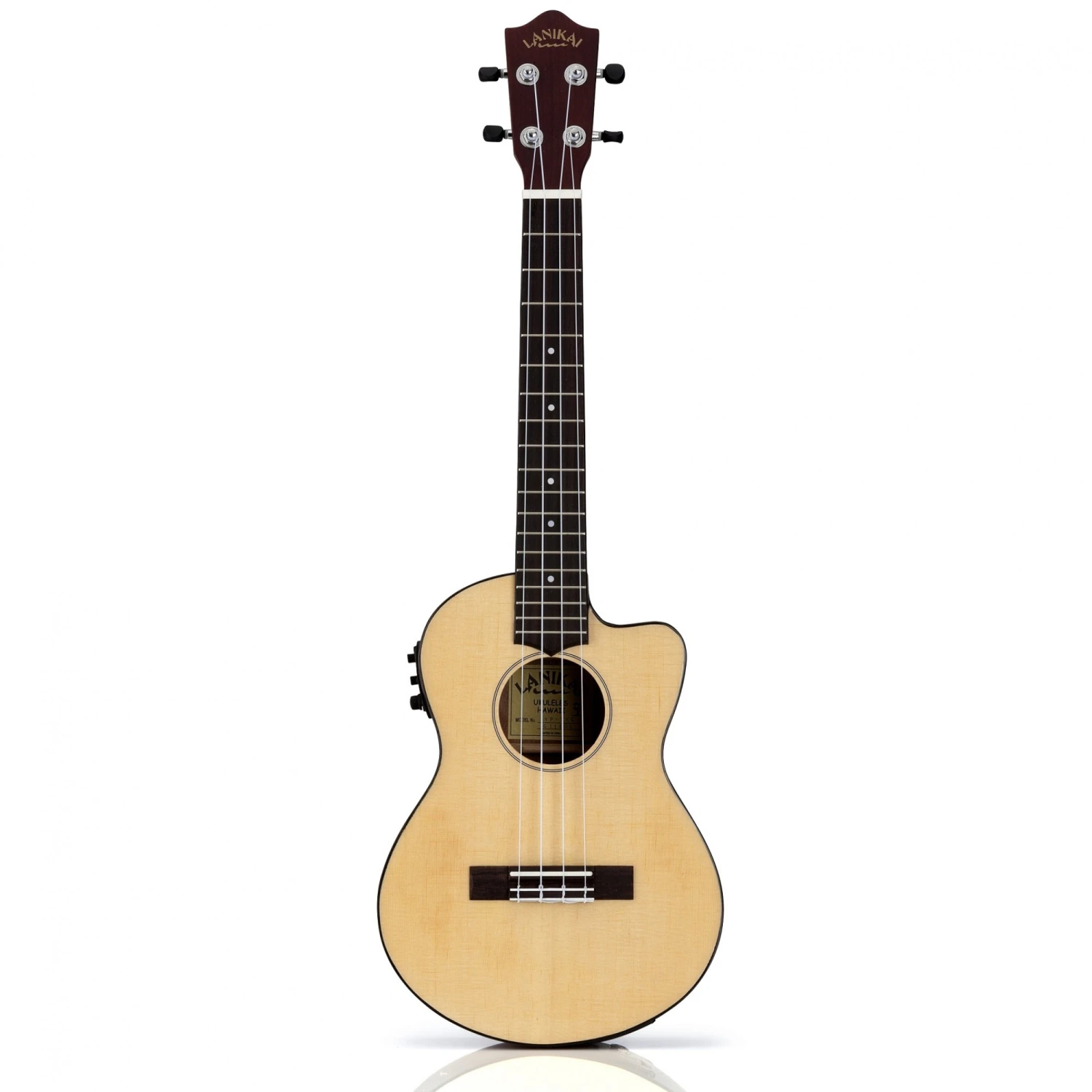 Lanikai LSPTEKS Tenor Ukulele Solid Cutaway 3 Lanikai LSPTEKS Tenor Ukulele Solid Cutaway