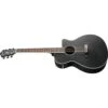 Ibanez AEG7MH Weatherd Black Open Pore Acoustic Guitar -Musical Instrument Store p region aeg7mh wk 2y 03 sub 3