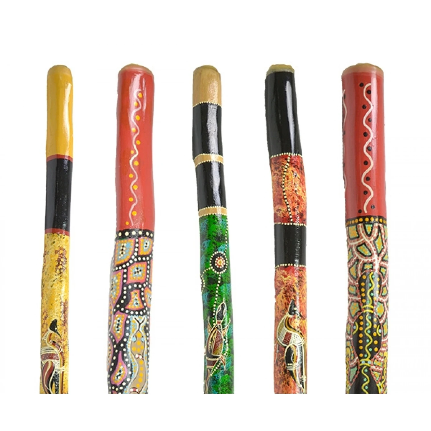 Authentic Australian Hand-Painted Didgeridoo 1 Metre 3 Authentic Australian Hand-Painted Didgeridoo 1 Metre