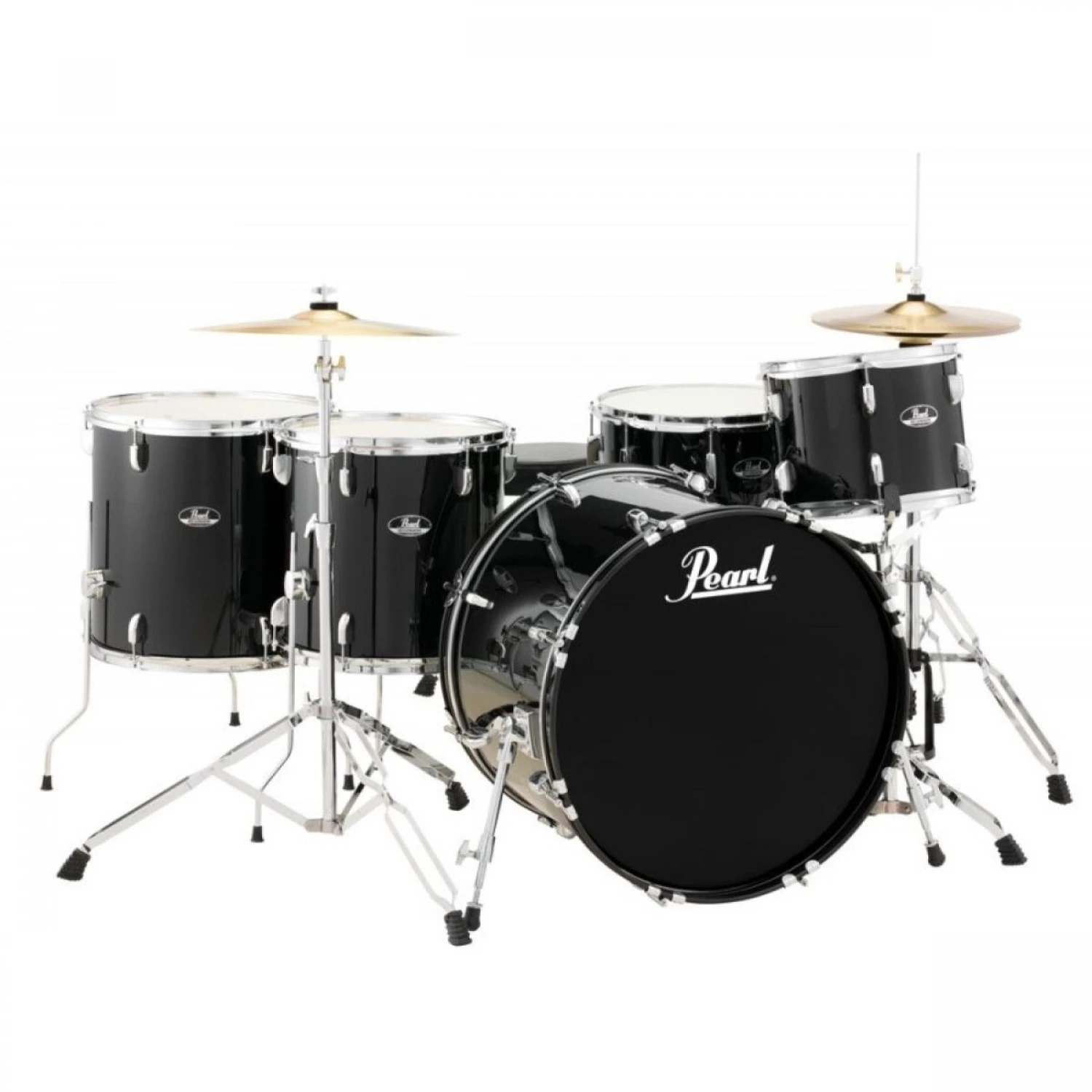 Pearl Roadshow 5pc 22" Rock Drum Kit Package In Jet Black 3 Pearl Roadshow 5pc 22" Rock Drum Kit Package In Jet Black
