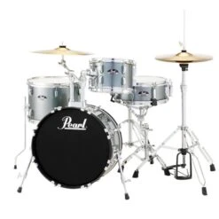 Pearl Roadshow 18" 4pc Drum Kit Package In Charcoal Metallic