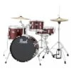 Pearl Roadshow 18" 4pc Drum Kit Package In Red Wine -Musical Instrument Store pearl roadshow red