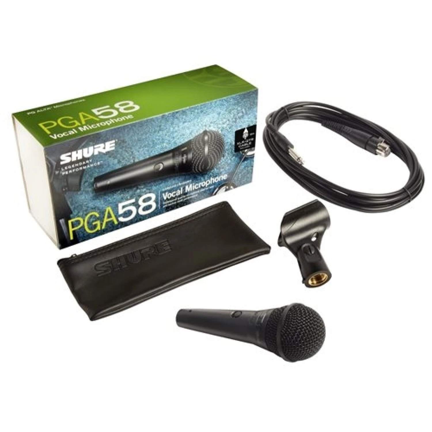 Shure PGA58 Alta Series Vocal Microphone With Quarter Inch Jack Cable 4 Shure PGA58 Alta Series Vocal Microphone With Quarter Inch Jack Cable - Image 2