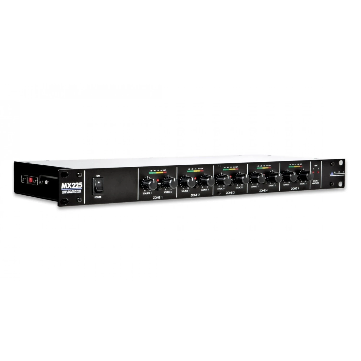 *art ART-MX225 Stereo Dual Source Five Output Zone Distribution Mixer - Rack Mount 5 *art ART-MX225 Stereo Dual Source Five Output Zone Distribution Mixer - Rack Mount - Image 3