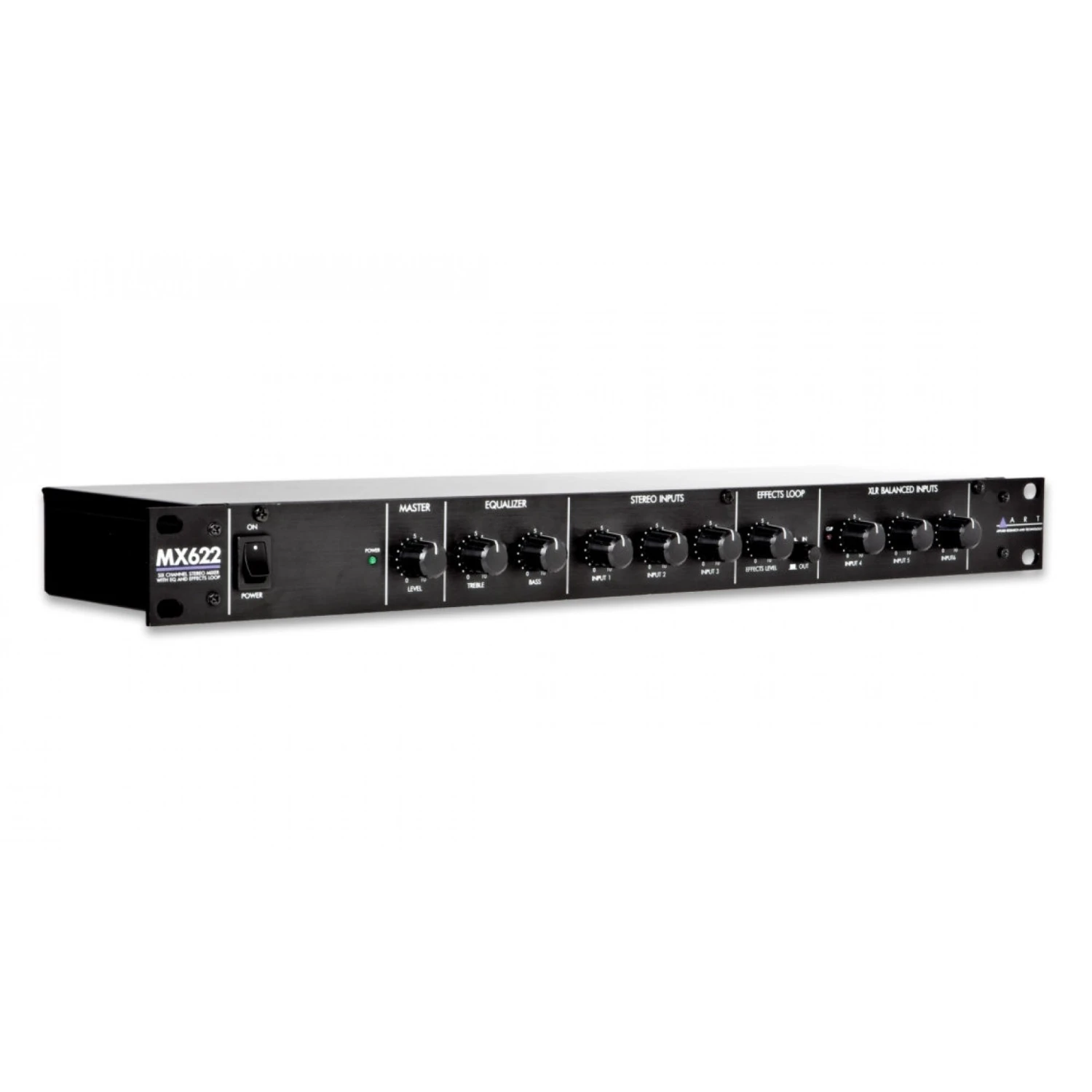 *art ART-MX622 Six Channel Stereo Mixer With EQ, Effects Loop And Balanced Outputs - Rack Mount 3 *art ART-MX622 Six Channel Stereo Mixer With EQ, Effects Loop And Balanced Outputs - Rack Mount
