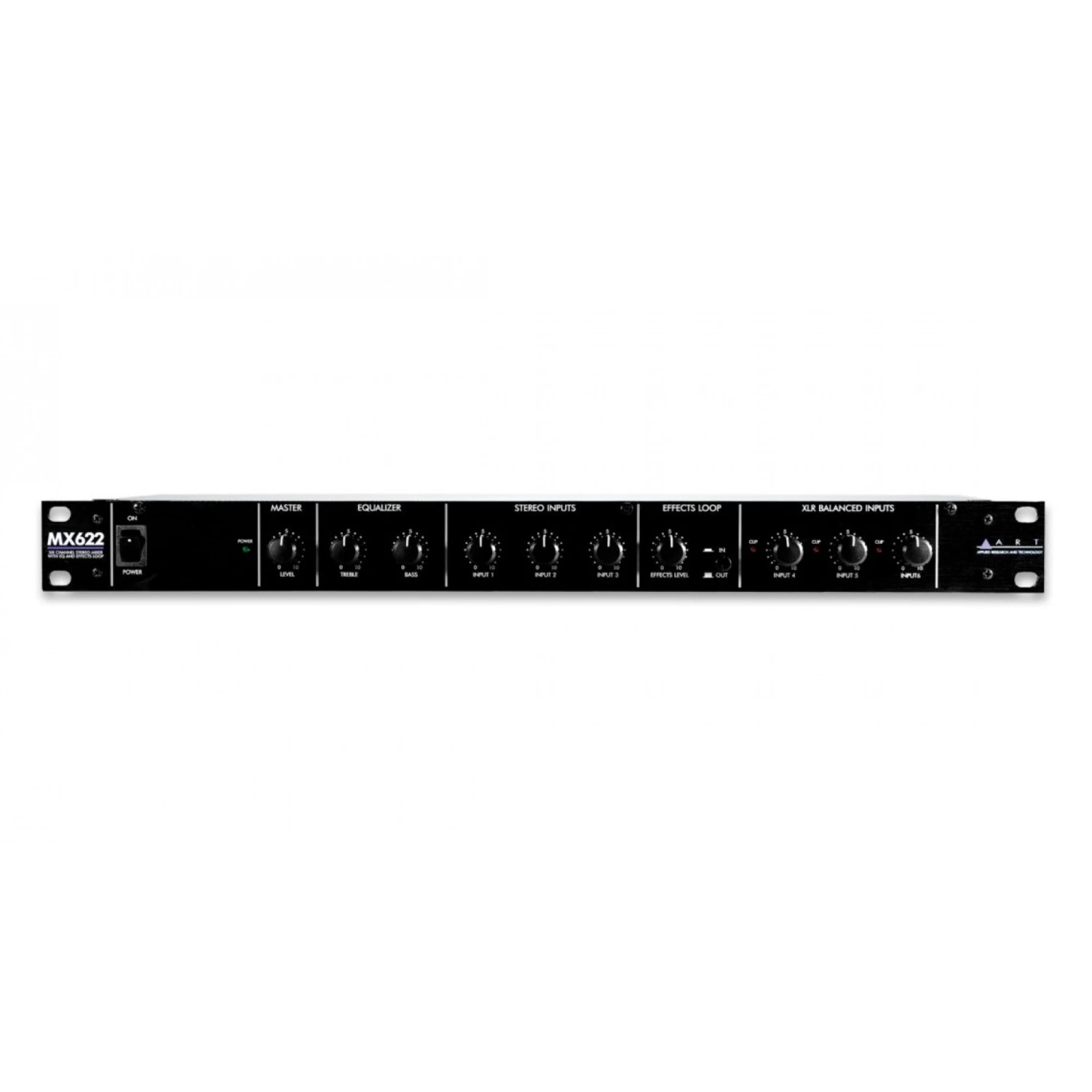 *art ART-MX622 Six Channel Stereo Mixer With EQ, Effects Loop And Balanced Outputs - Rack Mount 5 *art ART-MX622 Six Channel Stereo Mixer With EQ, Effects Loop And Balanced Outputs - Rack Mount - Image 3
