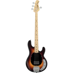 Sterling By Music Man Ray 4 Sub Bass Guitar 4 String In Vintage Sunburst Satin