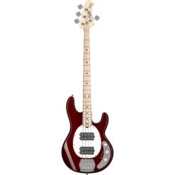 Sterling By Musicman Stingray Ray4HH Bass Guitar In Candy Apple Red