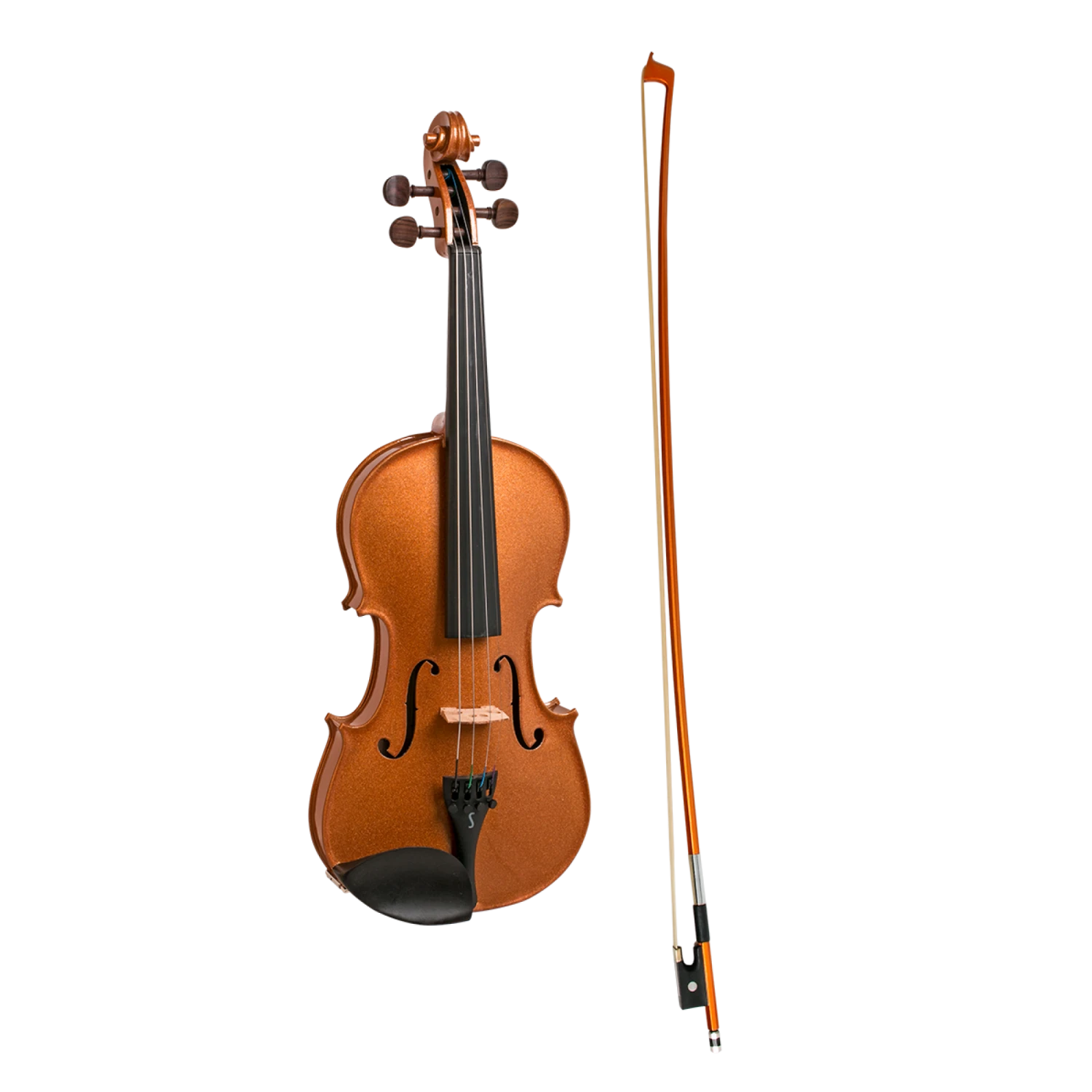 Stentor Harlequin Series 1/2 Half Size Violin In Metallic Bronze 3 Stentor Harlequin Series 1/2 Half Size Violin In Metallic Bronze