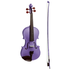 Stentor Harlequin Series 3/4 Size Violin In Metallic Deep Purple