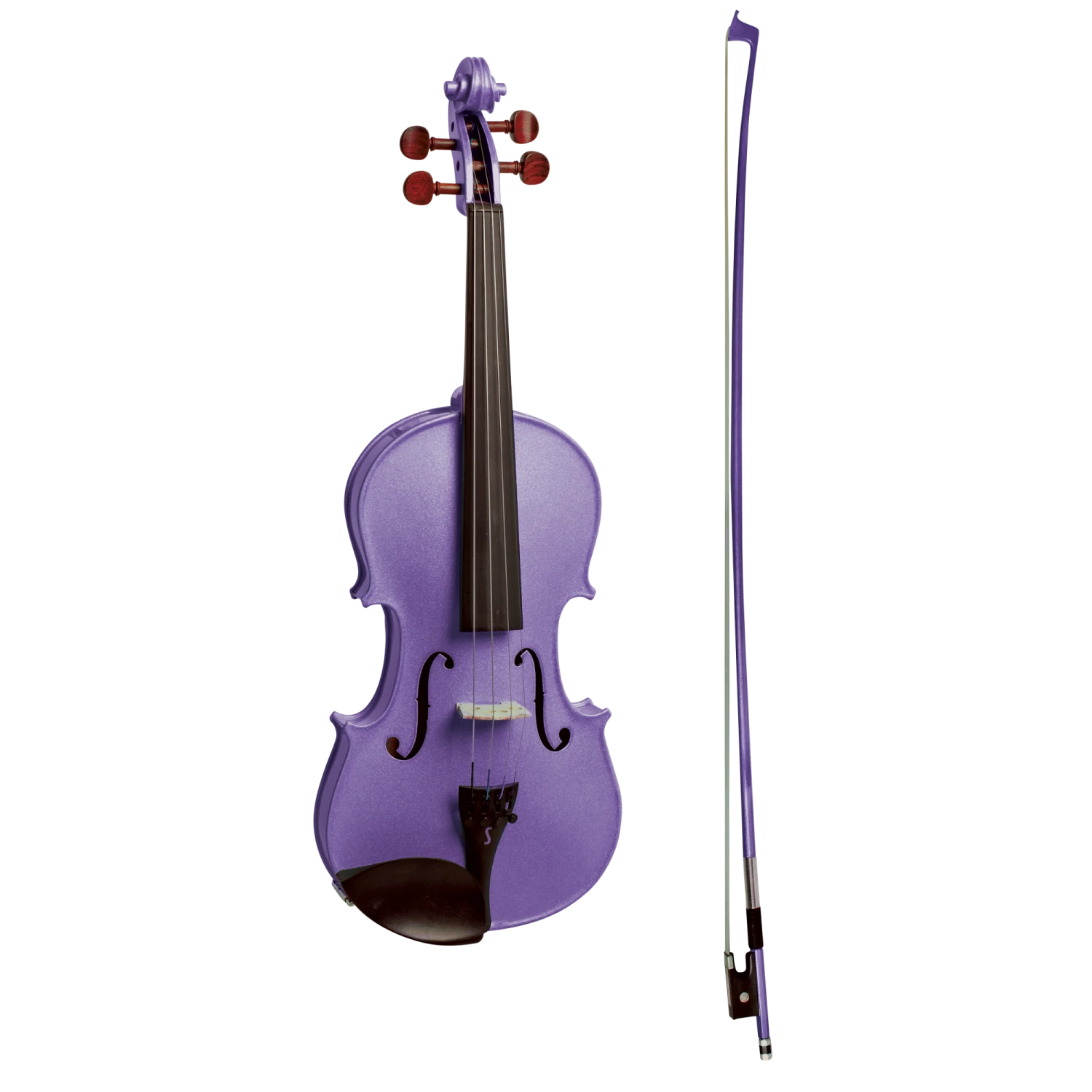 Stentor Harlequin Series 4/4 Full Size Violin In Metallic Deep Purple 3 Stentor Harlequin Series 4/4 Full Size Violin In Metallic Deep Purple