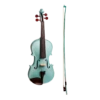 Stentor Harlequin Series 3/4 Size Violin In Metallic Light Blue -Musical Instrument Store s2444lb 2