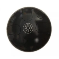 Samba Metal Tongue Drum 8 Note G Minor In Black With Bag