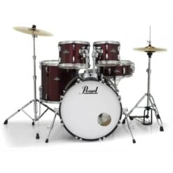 Pearl Roadshow 22" Fusion Plus Drum Kit Package In Red Wine