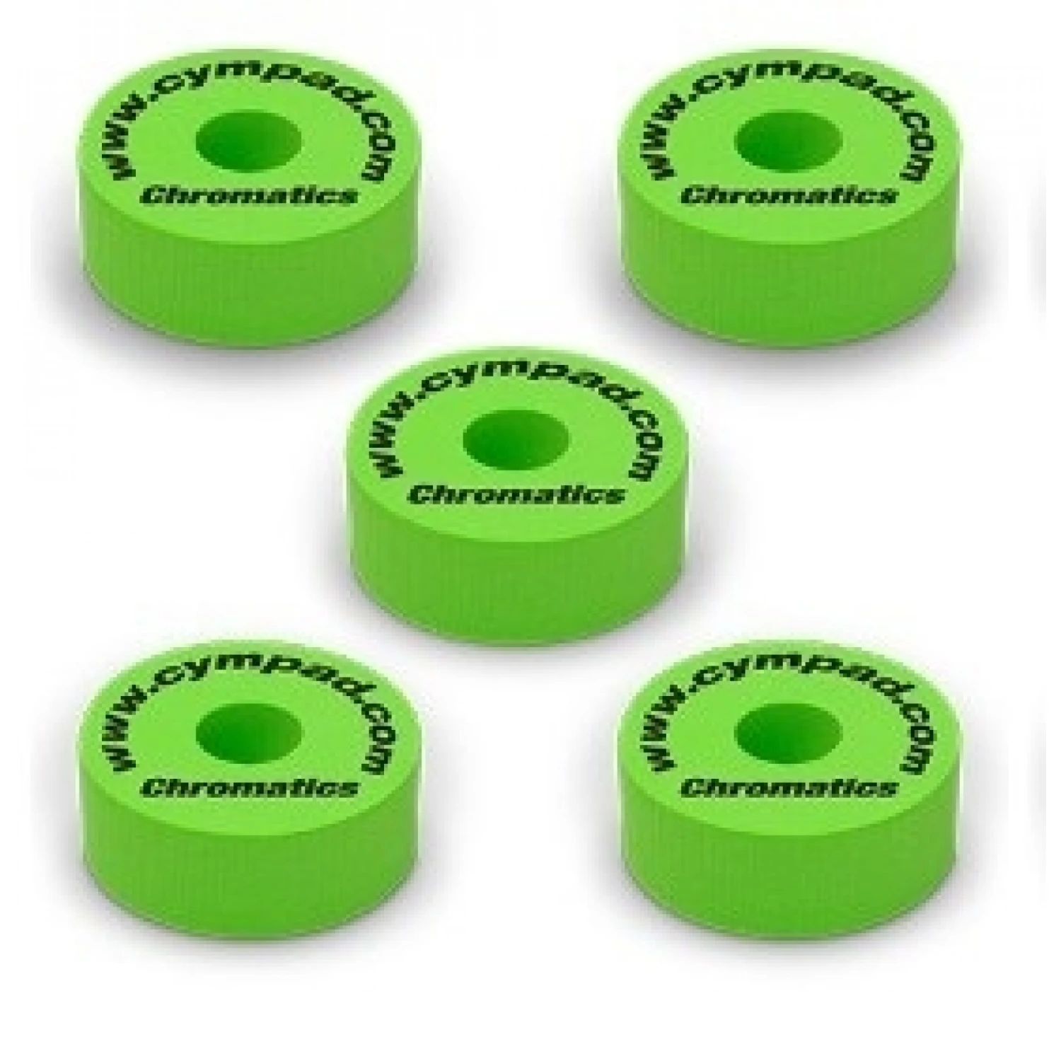 Cympad 5 Pack Cymbal Pads In Green 3 Cympad 5 Pack Cymbal Pads In Green