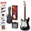 SX Left Handed 3/4 Electric Guitar Pack In Black 2 SX Left Handed 3/4 Electric Guitar Pack In Black -Musical Instrument Store se1sk34lhb 1