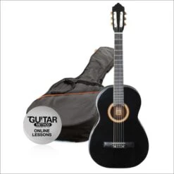 Ashton CG34 3/4 Nylon String Guitar Pack Black