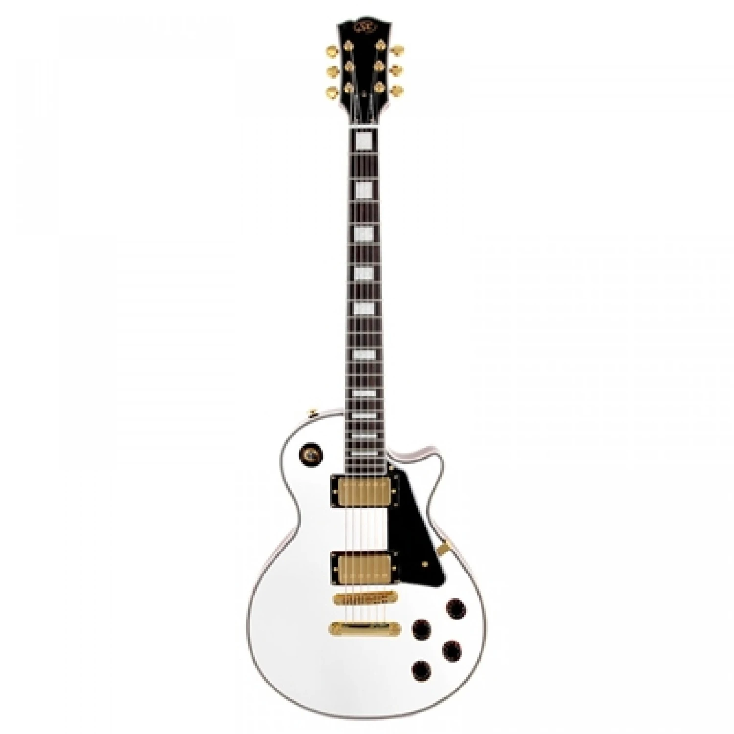 SX EH3WT LP Style Electric Guitar In White 3 SX EH3WT LP Style Electric Guitar In White