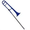 ZO Plastic Trombone In Blue Blast -Musical Instrument Store trom blue