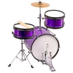 DXP 3pce Junior Drum Kit 3 In Metallic Purple -Musical Instrument Store txj3pl back