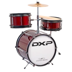 DXP 3pce Junior Drum Kit 3 In Wine Red