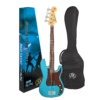 SX VEP34 3/4 Size Vintage Style Bass Guitar In Lake Placid Blue -Musical Instrument Store vep34lpb