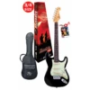 SX 3/4 Electric Guitar Black W/ Gig Bag -Musical Instrument Store ves34blk