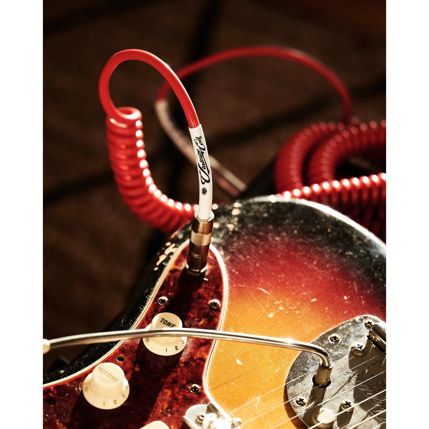 Voltage - Vintage Coil Cable 25ft - Red - ST/ST - Image 6