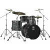 Yamaha Live Custom Hybrid Oak Euro Drum Kit In Charcoal Sunburst -Musical Instrument Store yamaha live oak kit