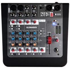 Allen & Heath ZEDi-8 Hybrid Compact Analogue Mixer -Musical Instrument Store zed i8 top